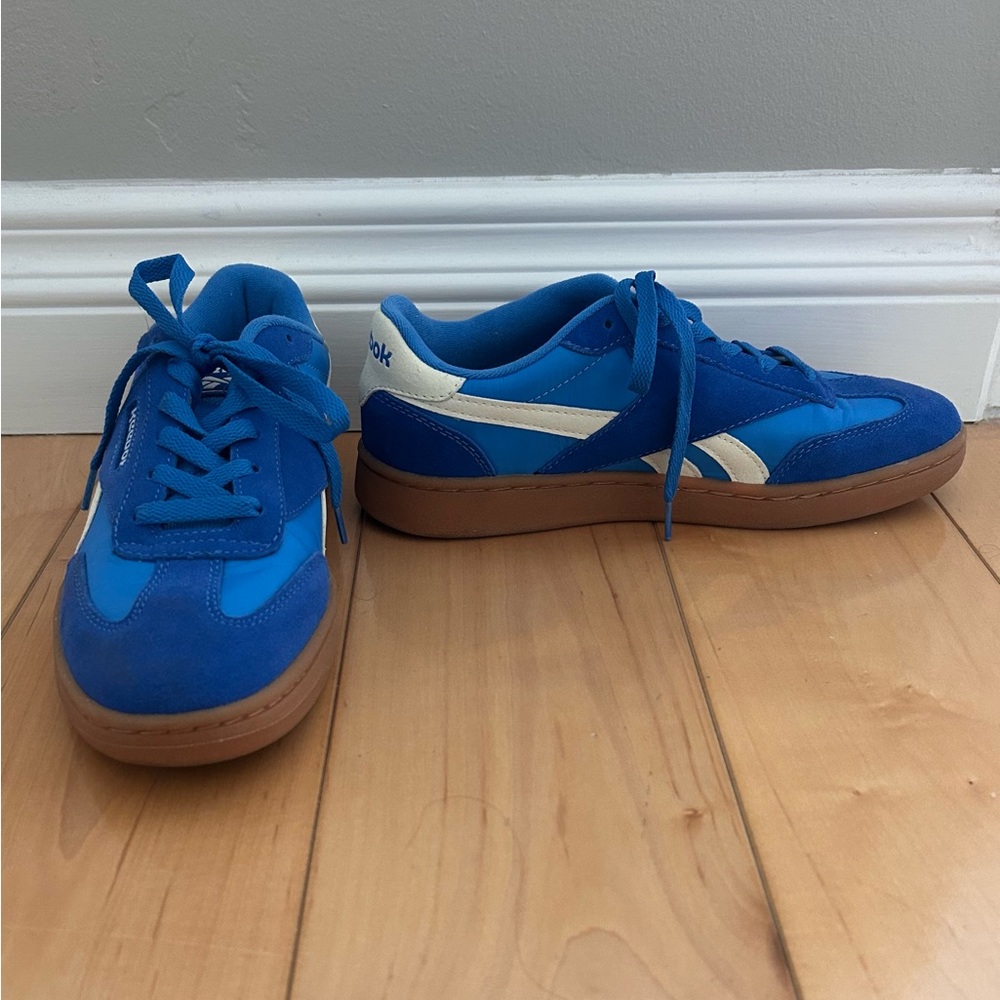 Reebok Royal Blue Sneakers with White Stripes